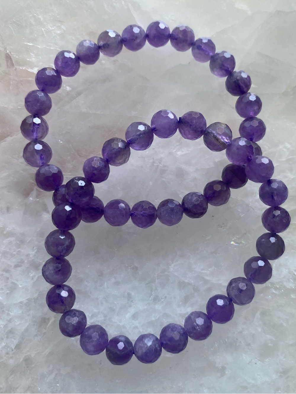 ✨ 8mm Faceted Amethyst Bracelets 💜✨